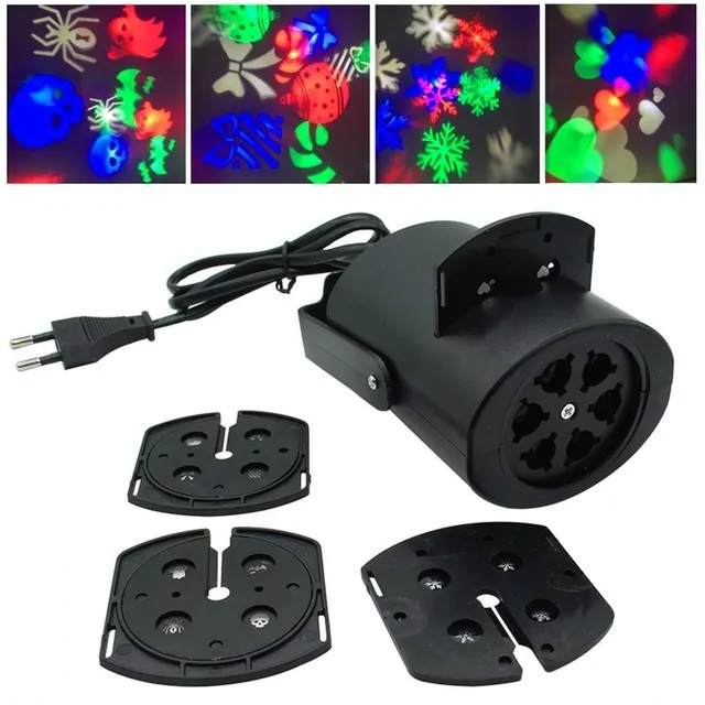 LED Bühne Licht Mehrfarbige Magische Kugel Disco DJ Projektion Lampe Mit 4PCS Umschaltbar Muster Objektiv Bühne Beleuchtung Lichter für Party