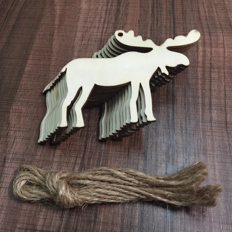 30 Pezzi Ornamenti Di Natale In Legno GORGECRAFT Da Decorare Fai-da-te