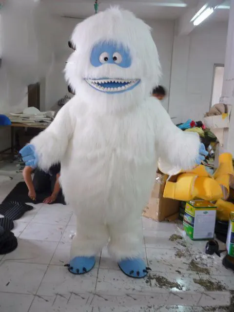 2018 Hot sale Long white plush monster Halloween costume mascot costume costume dinosaur dress
