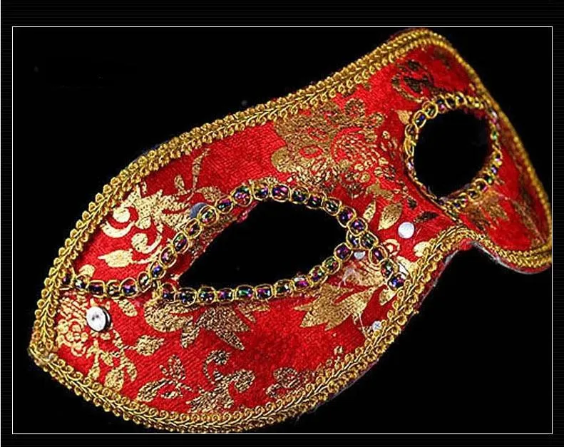 Yarım Yüz Rhinestone Dantel Maske Venedik Maske Cadılar Bayramı dekorasyon noel Partisi Topu Maske Masquerade Dans SN148