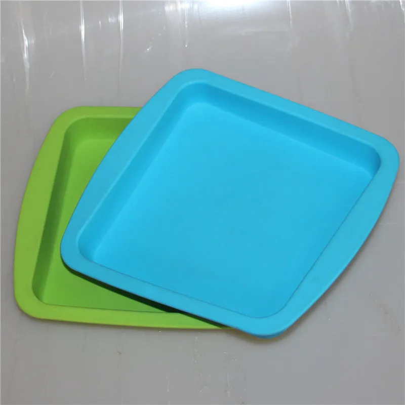 Deep Dish Square Pan vasetti 8 "amichevole contenitore in silicone antiaderente concentrato olio BHO vassoio in silicone