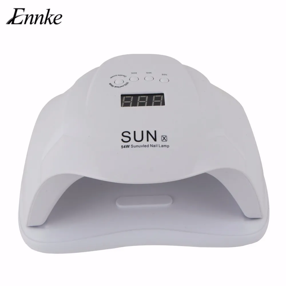 Sun x 54 W Nail Gel Dryer Machine UV LED -lamp voor nageldroger Professionele witte licht Poolse machine snel kunstgereedschap