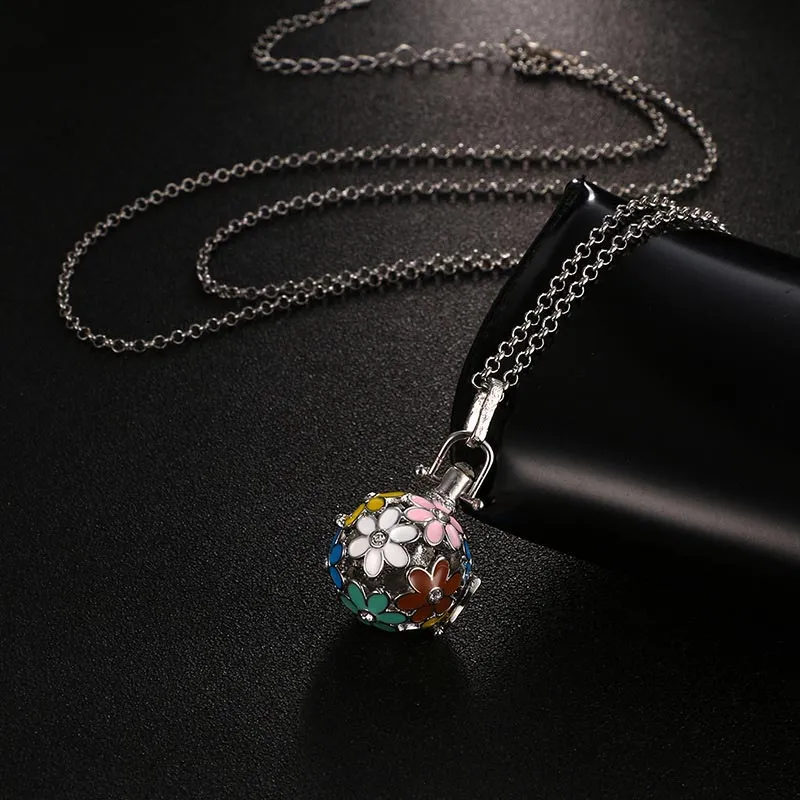 Aromatherapy Diffuser Locket Necklace Essential Oil Lockets Necklaces for Women Girls Fashion Jewelry7122777