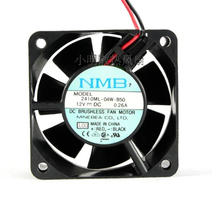 NMB 6025 6 cm 12v0.26A için çift top büyük hava hacmi şasi CPU fan 2410ml-04w-B50