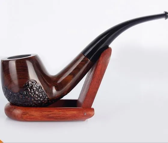 New Hot Ebony Pipe Hand-free Ebony Pipe Manico sigarette