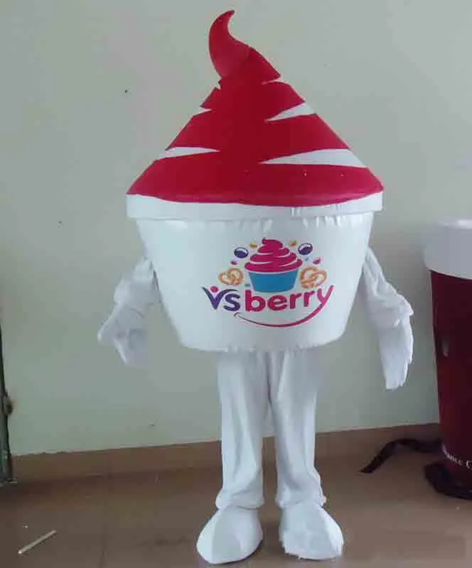 2018 Hot sale EVA Material Cylindrical ice cream Mascot Costumes Cartoon Apparel Birthday party Masquerade