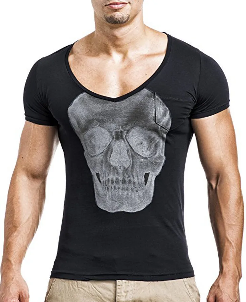 3D Gedruckt Mode Herren T-Shirts Sommer hip-hop Männer T-shirts Kurzarm Neuheit Shirts Schädel T-shirt rundhals t-shirt männer Unterhemd