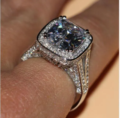 2017 fashion groothandel sieraden 192 stks witte geboortesteen 14 kt goud gevuld bruiloft 5a zirkoon stenen band ring set geschenkmaat 5-11