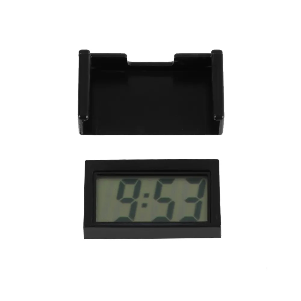 BK-208 Samochód Auto Desk Dashboard Clock Clock LCD Ekran Samoprzylepny Wspornik Samochodowy Akcesoria Wnętrze Naklejki Data wysokiej jakości