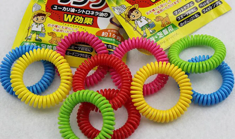 Mosquito Repellent Telefoon Ring Zomer Natuurlijke Plant Oliën Telefoon Strap Elastische Anti-Mosquito Bracelet Spiral Hand Pols