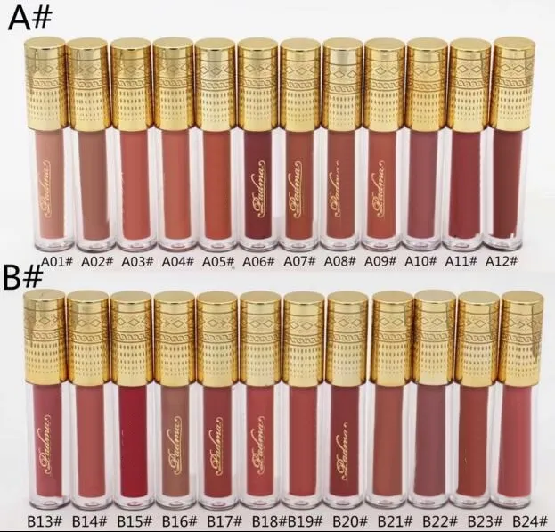 24 PCS FREE SHIPPING MAKEUP 2018 Lowest Best-Selling good sale New hot Makeup Matte liquid Lipstick Lipgloss 24different colors High quality