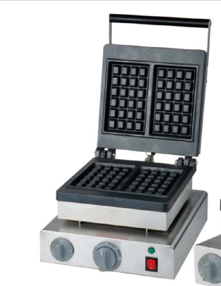 Gratis verzending 110V 220V 2 PCS Wafle Maker Commercial Waffle Machine