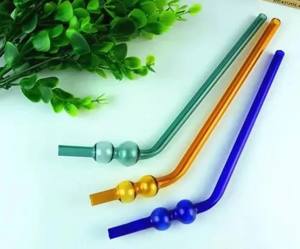 Color gourd glass tube Wholesale Glass Hookah, Glass Water Pipe Fittings, 