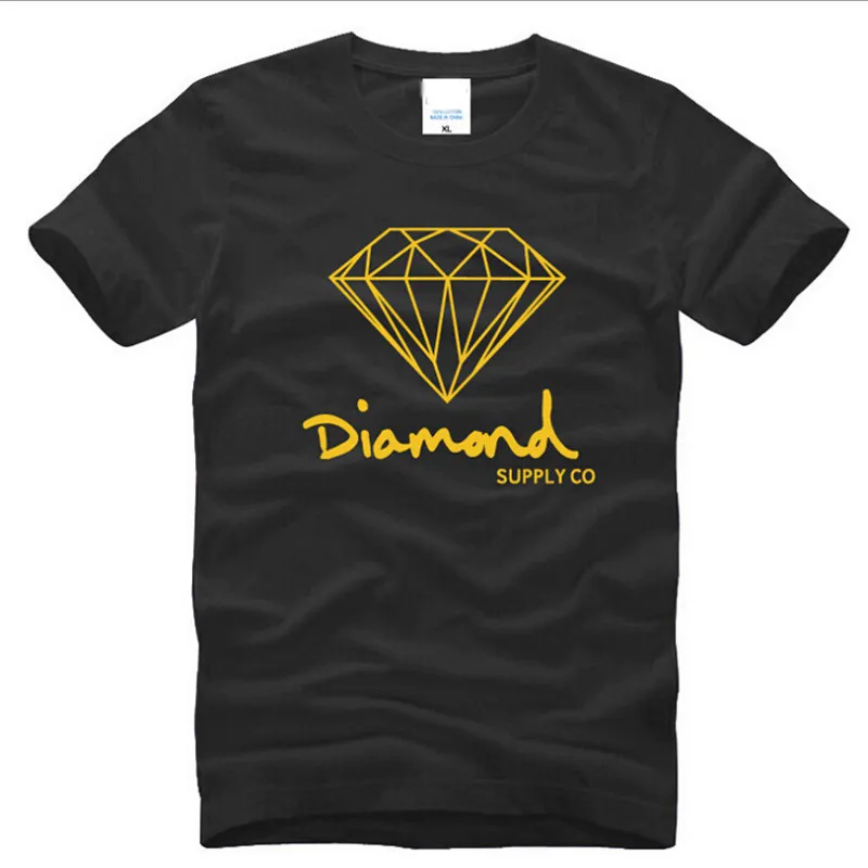 Diamond Supply Co Gedrukte T -shirt Men039S Modemerk Ontwerp Kleding Male Southkust Harajuku Skate Hip Hop Short Sleeve SPO5294913