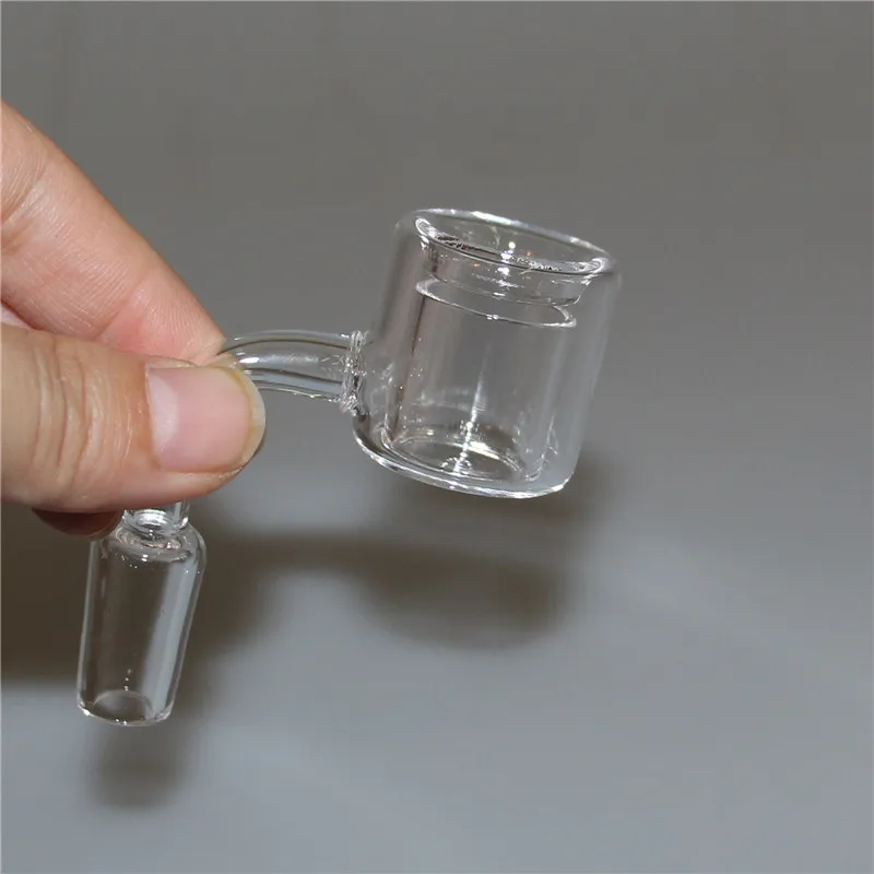 Rökning XXL Quartz Thermal Banger Nail med 28mm od 10mm 14mm 18mm Man eller Kvinna Frostat Joint Double Tube Quart Bangers för Glas Vattenrör DAB Rig Ash Catcher