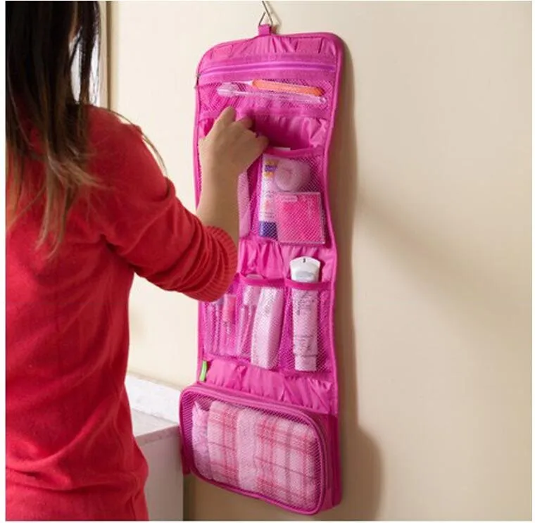 New Portable Organizer Bag Foldable Travel Make up Portable Traveling Bag Toiletry Bags Wash Bag Bathroom Accessories