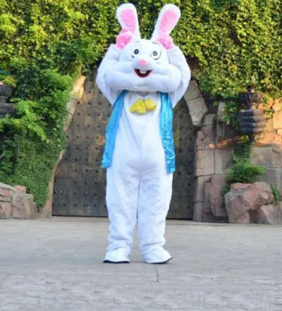 2018 Factory Direct Sprzedaż Marka Cartoon Nowy Profesjonalny Wielkanoc Bugs Bunny Mascot Costume Fancy Dress Hot Sale Party Costume Free Ship