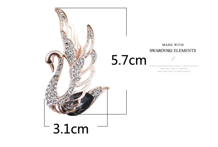 Cindy Xiang 3 färger Välj Rhinestone och Crystal Swan Brooches för kvinnor eleganta djurstift och broscher Fashion smycken 2017244i