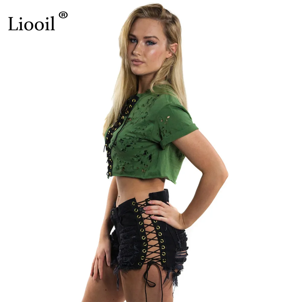 Lace denim shorts sale