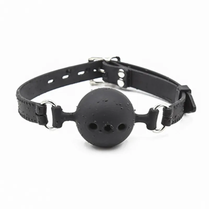 3 Sizes BDSM Bondage Toys Open Mouth Silicone Holes Ball Gag With Buckle Silicone Strap Slave Erotic Restraints Sex Toys