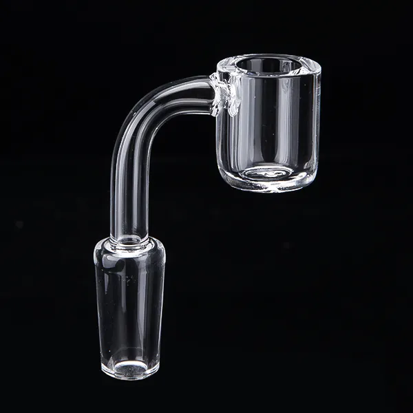 Acessórios para fumar 4 mm de espessura, topo plano, quartzo Banger Nail, feminino, masculino, 10 mm, 14 mm, 18 mm, quartzo Bangers, unhas sem cúpula para cachimbo de água, vidro Bong