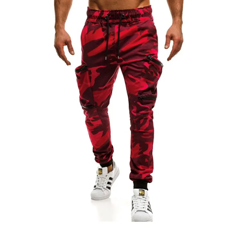 2018 nowe spodnie dresowe Męskie Trening Bodybuilding Odzież Casual Kamuflaż Mężczyźni Spodnie dresowe Joggers Spodnie Skinny Spodnie Hot