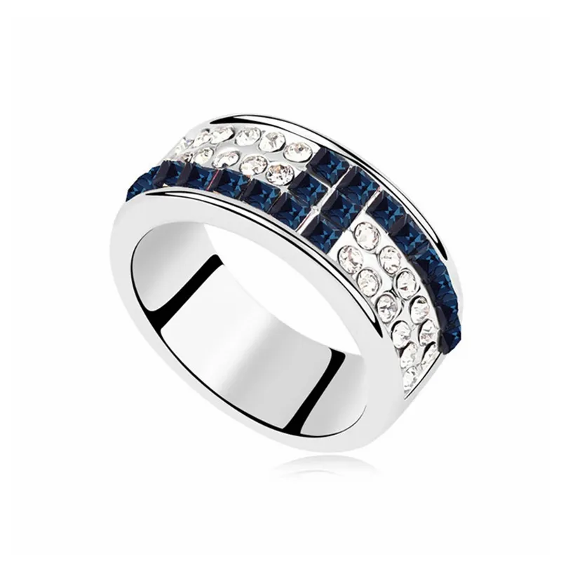 Cristal de Swarovski Anillos de para las mujeres Joyería hermosa del club Anillo atractivo