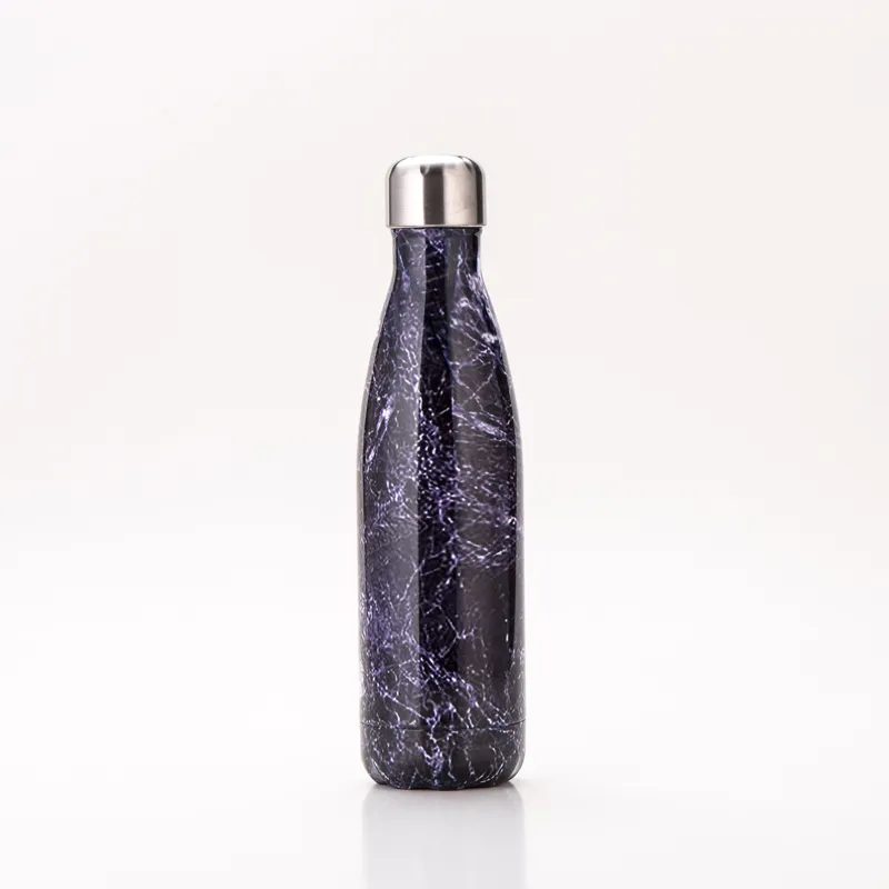 Bunte Cola Wasserflasche 17 Unzen 500ml Isolierte Doppelwand-Vakuum-Hoch Luminanz Wasserflasche Kreative Thermosflasche Cola Cups