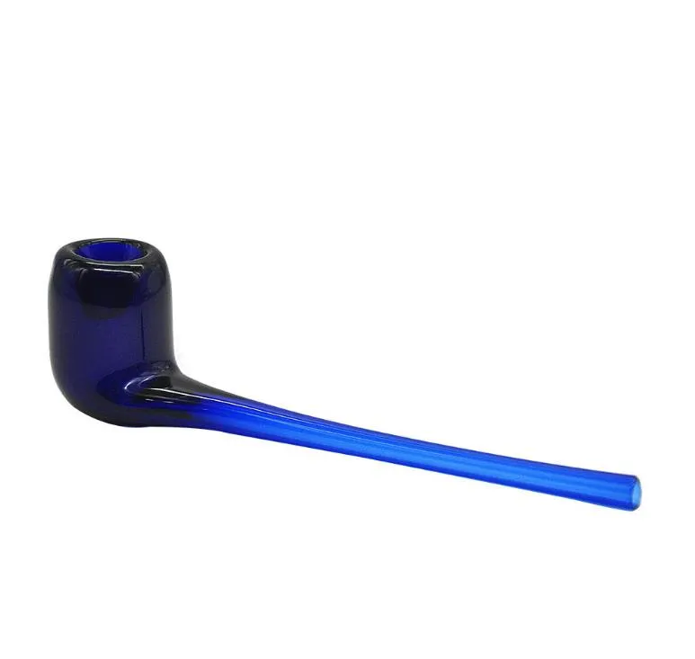 Синий постепенный вид стеклянная труба легко чистить стеклянную трубу