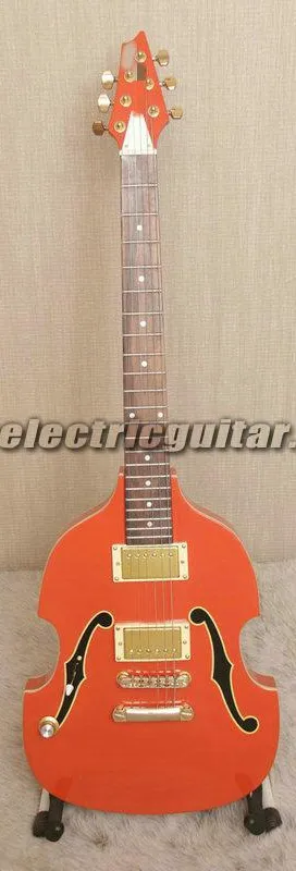 送料無料PGM700 PGM 700 Paul Gilbert Mij Violin Orange Hollow Body 