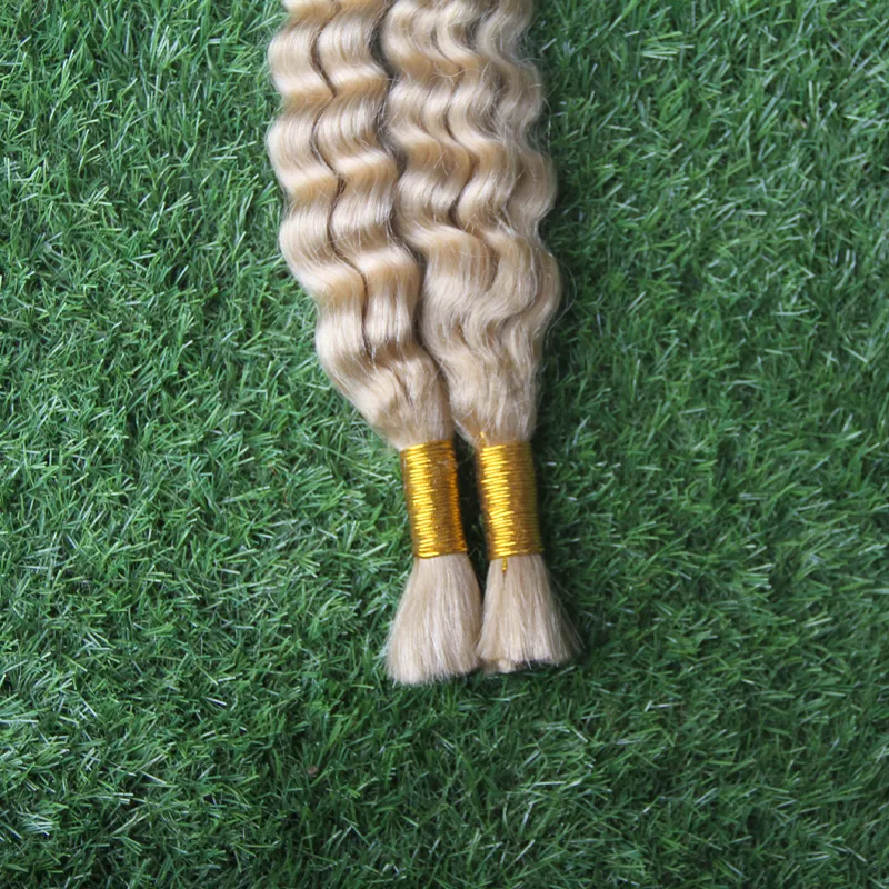 100g 브라질 Jerry Curl Human Brawing Hair Extensions No Weft 10-26 인치 힌트 모발 25cm-65cm