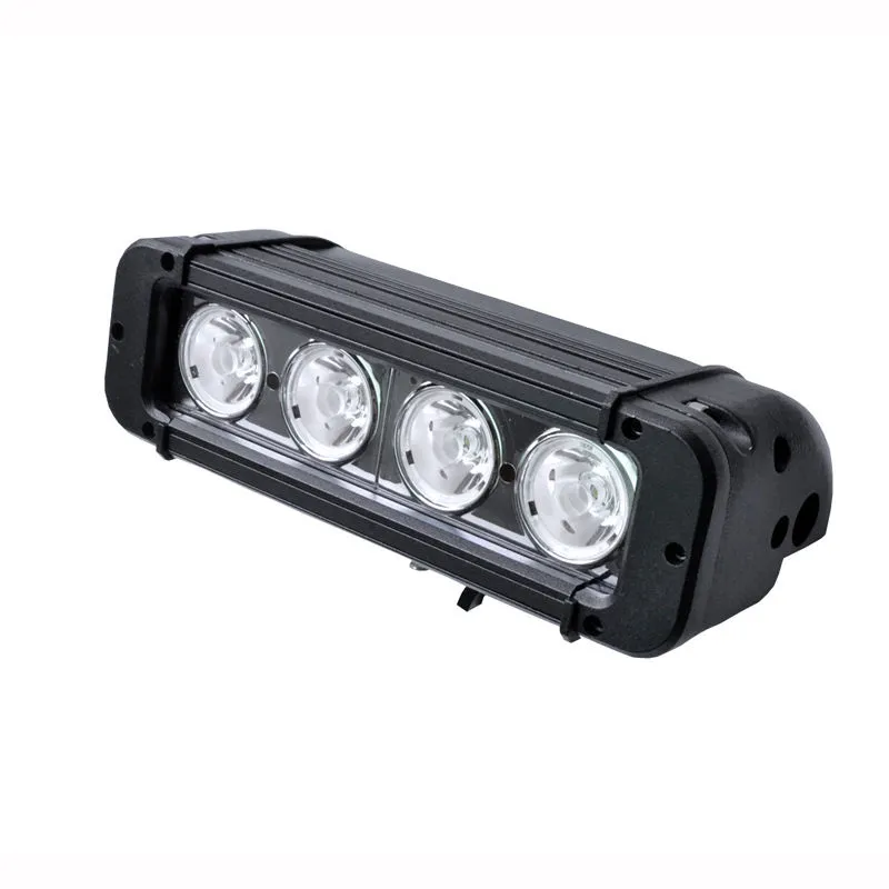 8 인치 40W 단일 행 LED 막대 4x4 명소 홍수 10W 크리 어 UTV LED 라이트 바 UAZ ATV 오프로드 4WD 자동차 안개 차량 조명 바