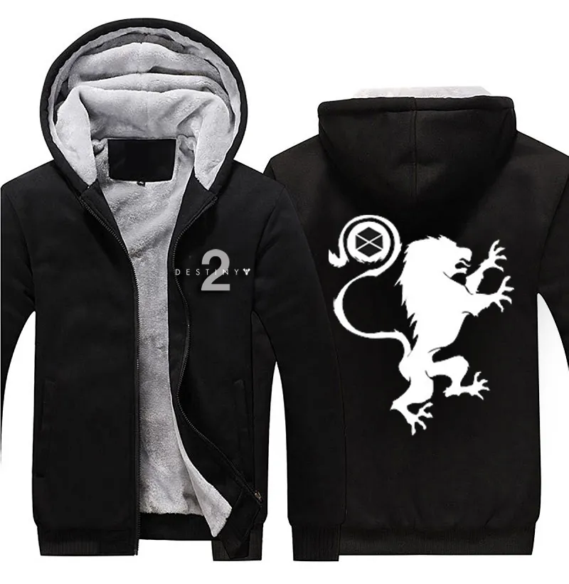 2017 Game 2 Warlock Titan Logo Hoodies Zip Up Polyester Hooded Winter ...