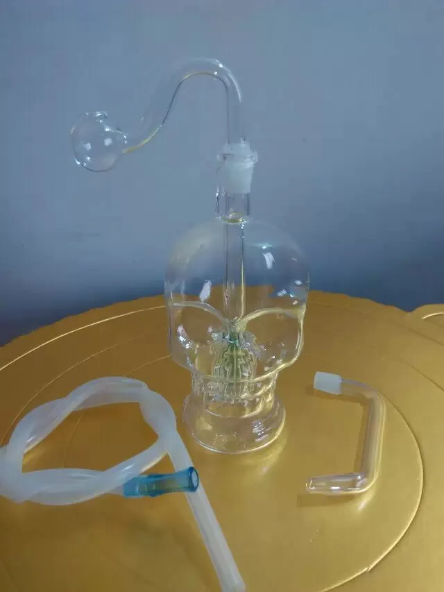 Verre à chicha en verre borosilicaté forme tête de mort