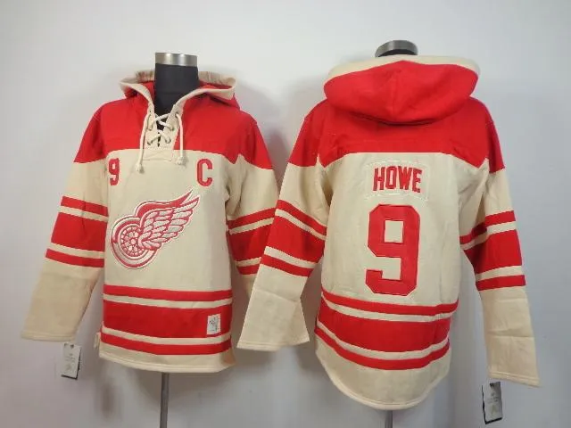 Red wings top hoodie jersey