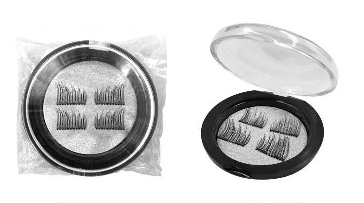 Nova marca de alto grau 3 Lashes magnéticos Acessório Maquiagem para Olhos feitas à mão Magnet cílios falsos DHL grátis