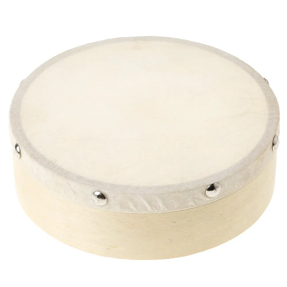Tambourine Natural Skin Without Jingles Percussion Instrument Musical Toy Baby Bebe 6 Inches MUSIC
