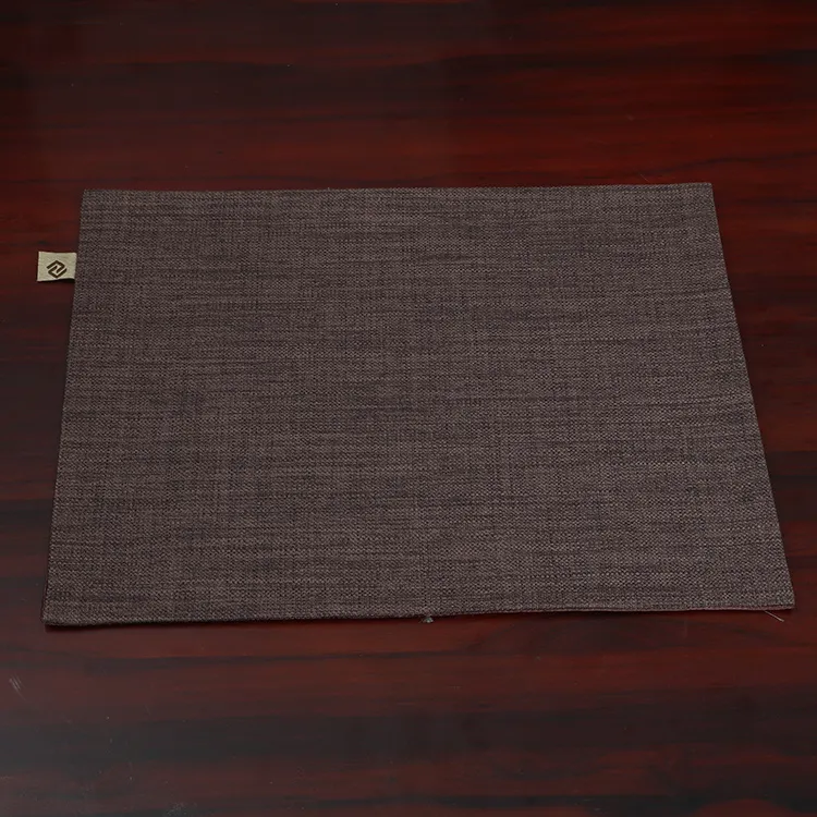 Rektangel vanlig bomull matbord plats mattor dekorativa mode enkla linnesplatta placemat skål västra isolering pad 40x32 cm