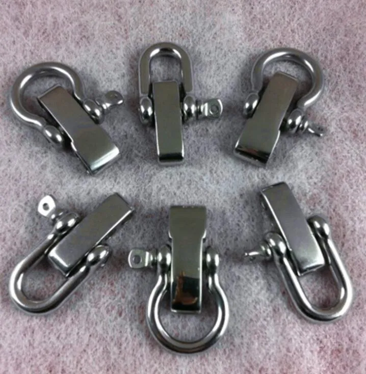 Wholesale 304 Stainless Steel Paracord Shackle Bow Shape 4 Holes Adjustable  Bracelet Buckles With Screw Pin For Outdoor Camping From Mayshi321, $1.12