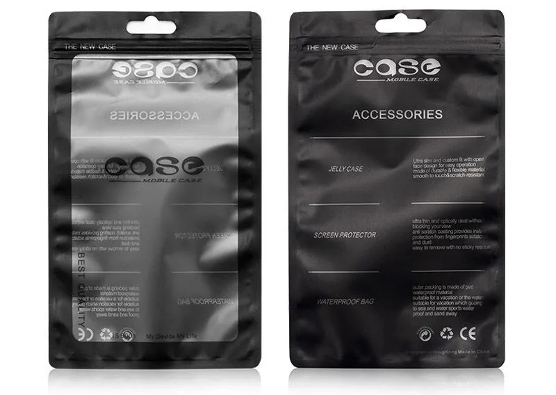 Zip lock Accesorios para teléfono móvil estuche auricular Cable USB Bolsa de embalaje al por menor OPP PP PVC Bolsa de embalaje de plástico polivinílico