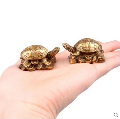 Prix usine ventes directes boutique cuivre cuivre tortue ornements spéciaux trompette tortue ornements mobilier Feng Shui