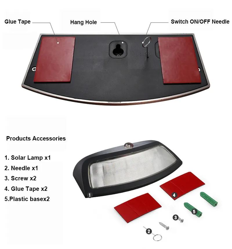 Luz de parede externa sem fio sem fio à prova d'água Luz de parede 8LED PIR PIR MOTION Sensor Automotor à noite em preto e cobre abds shell