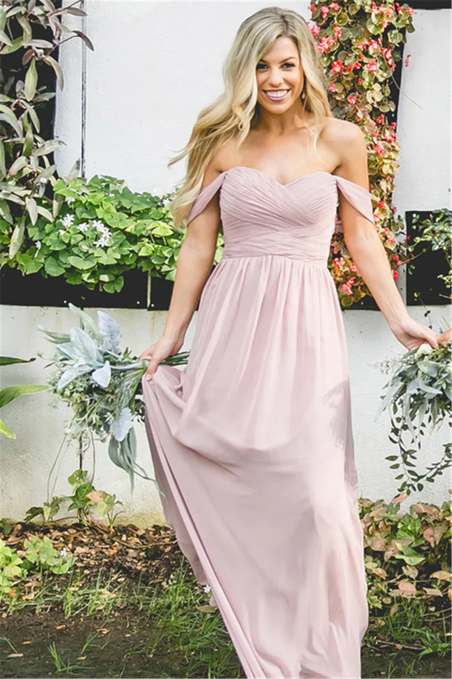 Kennedy Chiffon Convertible Dress goedkope grijze bruidsmeisjes jurken voor bruiloft lange chiffon a-line backless formele jurken feest kanten bescheiden