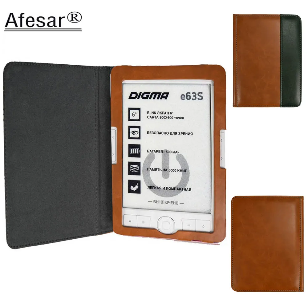 Flip Cover For Digma E63s E63sdg EReader Pu Leather Book Case Magnetic ...