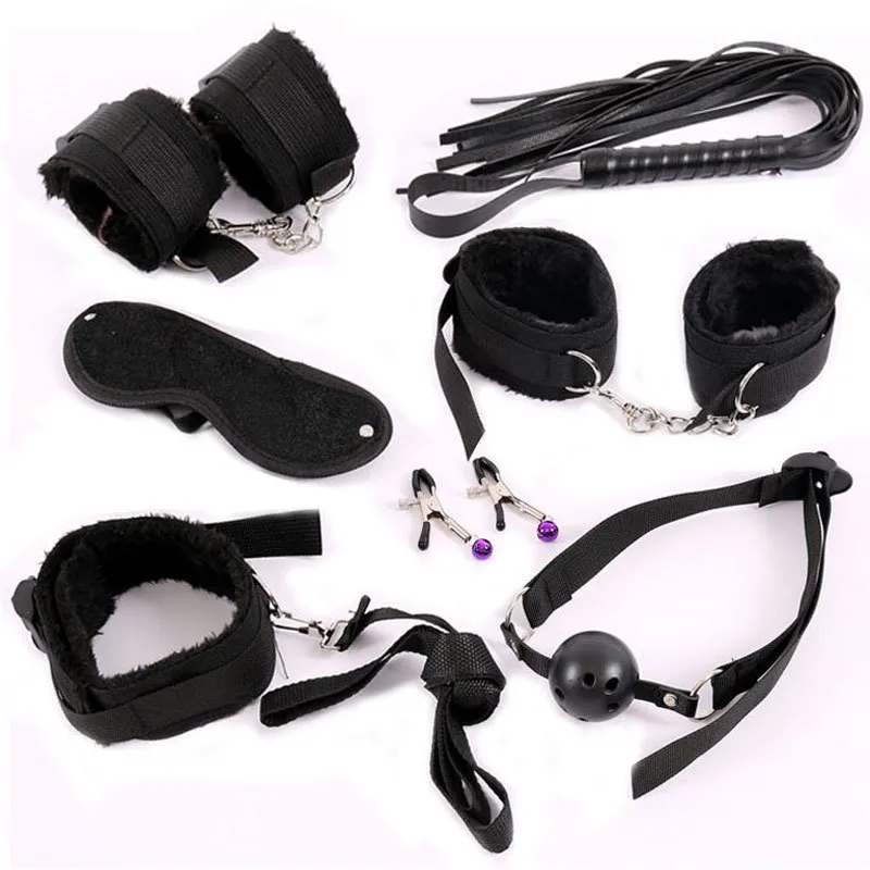 Nylon Lingerie Tying Erotic Sex Toys For Adults Sex Hands Clamps Whip Mouth  Gag Sex Mask Bdsm Bondage Set Costumes S19706 From 11,84 €