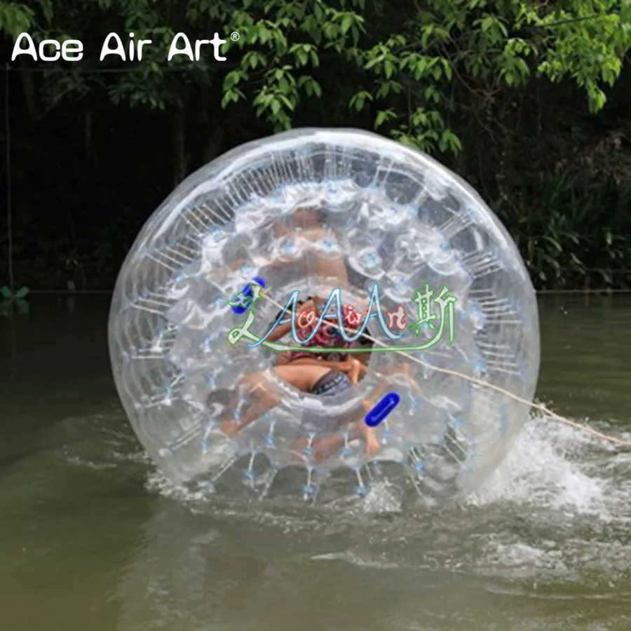 Custom 2.4mL x 2.2mH Inflatable Walking Bumper Ball with Built-in Handle for Water Recreation or Grass Activities