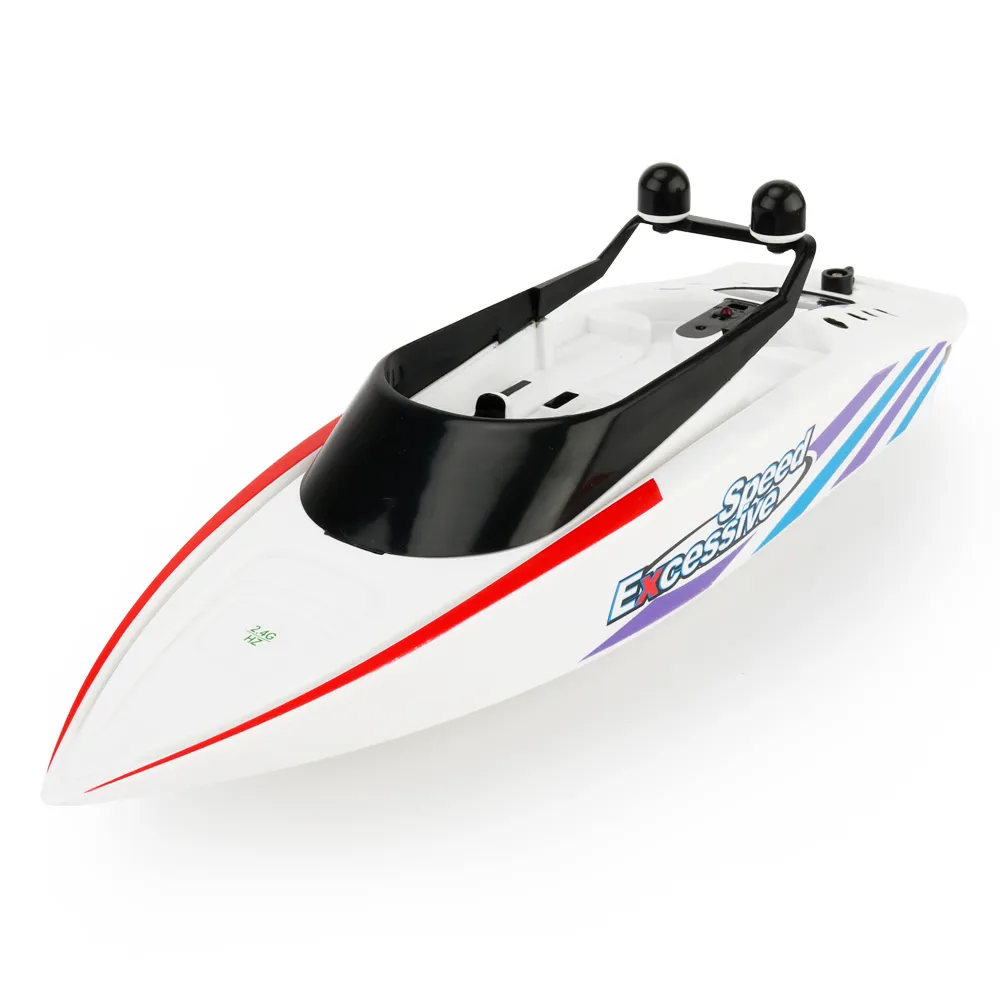 Flytec New 4ch mini alta velocidade RC Micro Remote Control Speedboat Radio Controlled Navio Elétrico Brinquedos para meninos de presente de aniversário