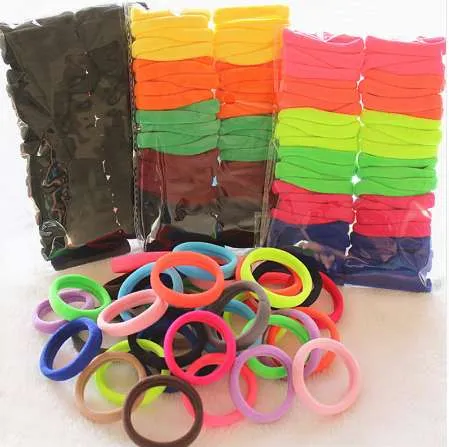 HairBand 50 pièces prix le plus bas fille élastique cheveux cravates bande corde queue de cheval Bracelet cheveux accessoires mode pour cheveux pour Fitness