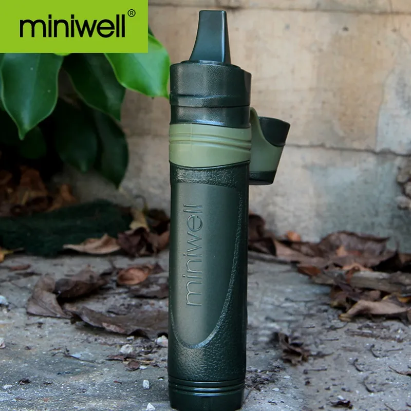 camping randonnée en plein air survie portable métaux lourds enlever paille filtre à eau militaire hydratation