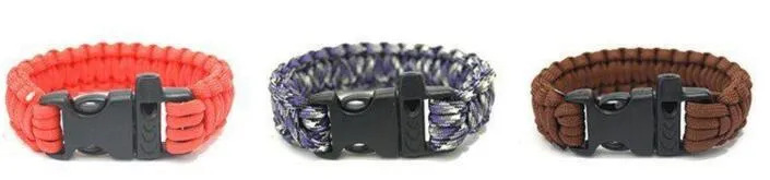 Paracord Seven Core Regenschirm Seil Weben Überlebenspfeife Flucht Notfall Regenschirm Seil Armbänder